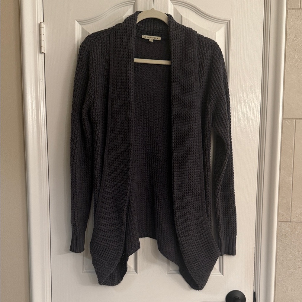 41 Hawthorn Charcoal Open-Front Cardigan